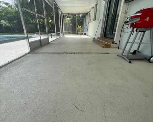 Pool Patio Makeover Before